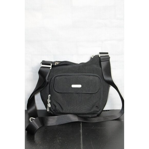 BLACK BAGGALLINI CROSSOVER BODY BAG WITH MANY POCKETS - Picture 1 of 6